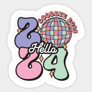 Goodbye 2023 Welcome 2024 Sticker